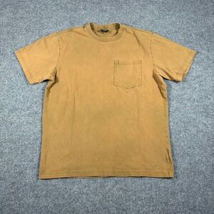 Filson Slub T Shirt Mens Large Green Olive Pocket Short Sleeve USA Casual Adult